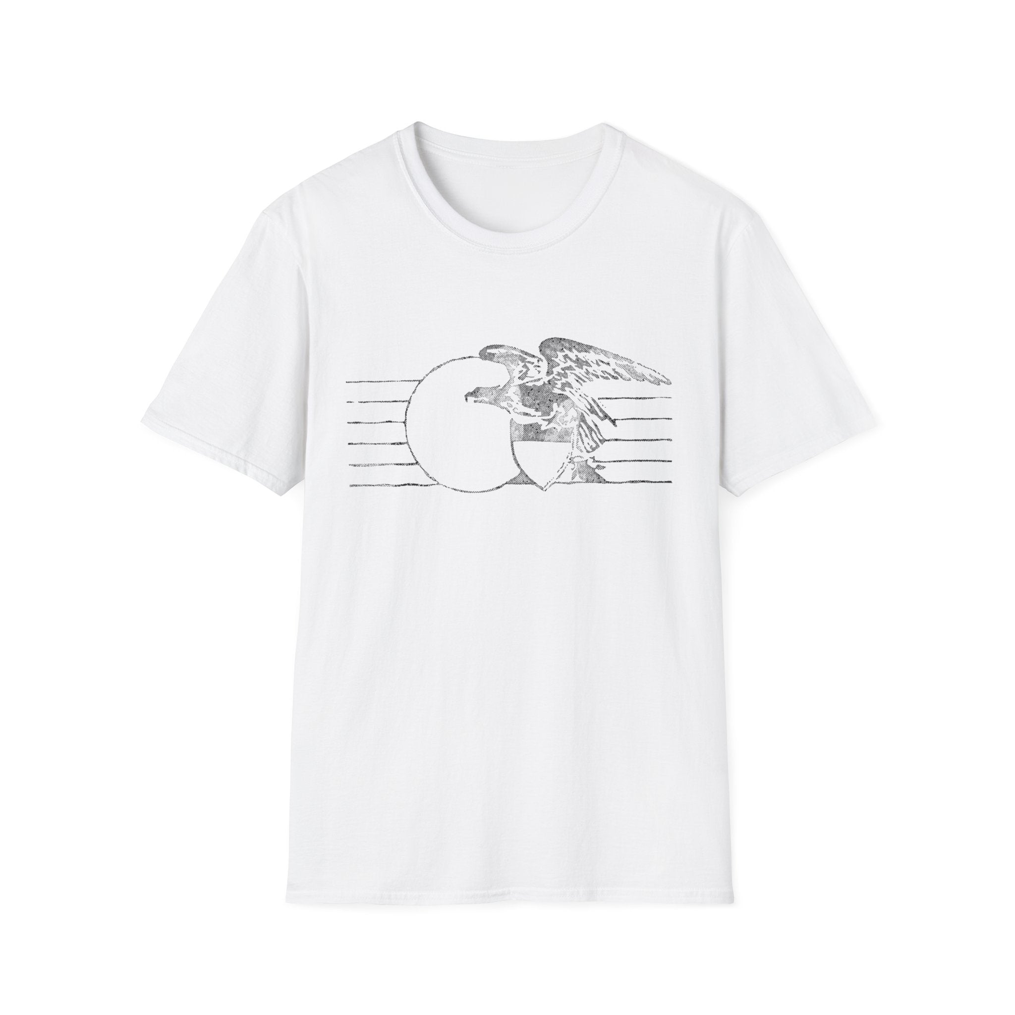 Vintage Eagle Graphic Unisex Softstyle T-Shirt, Casual Tee