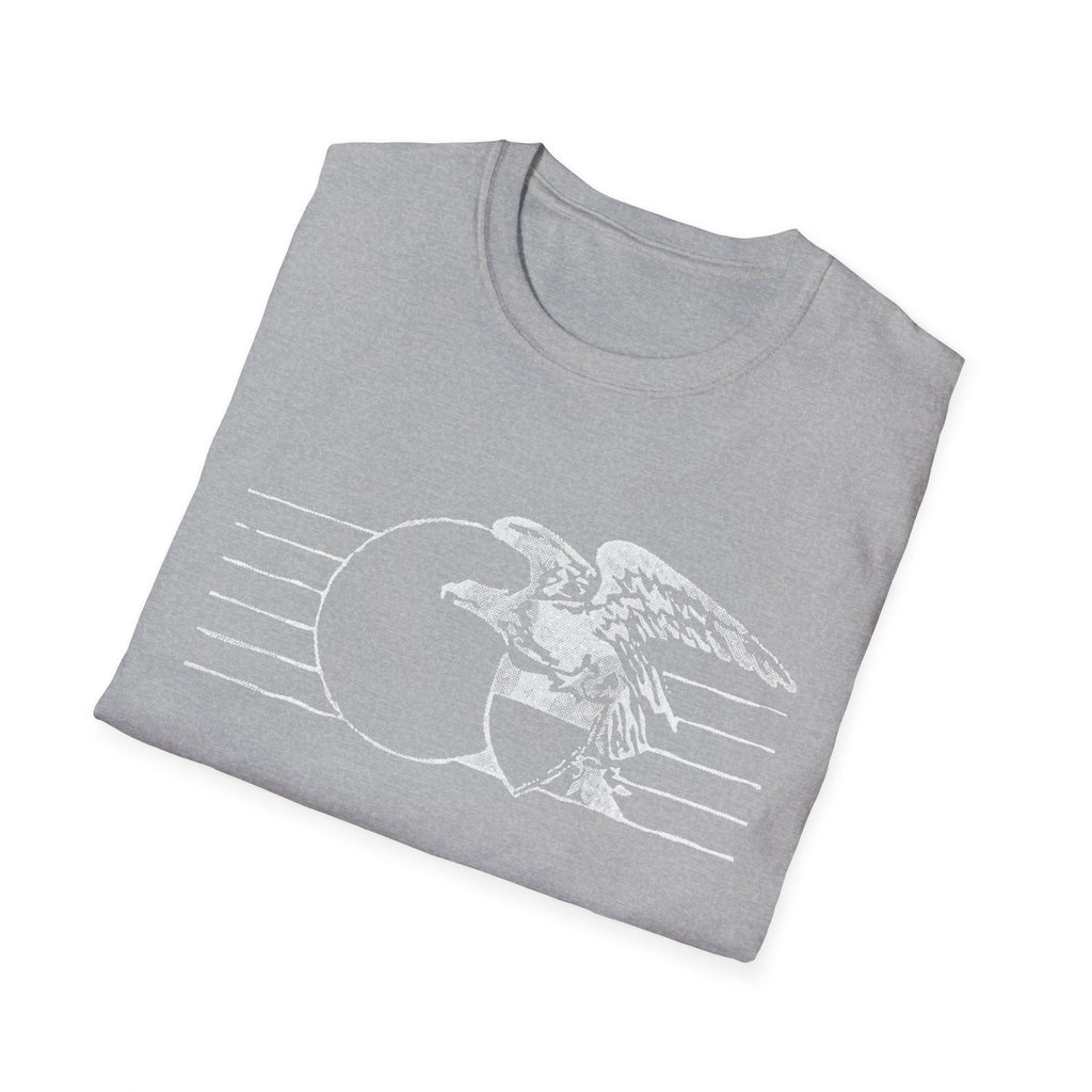 Vintage Eagle Graphic Unisex Softstyle T-Shirt, Casual Tee
