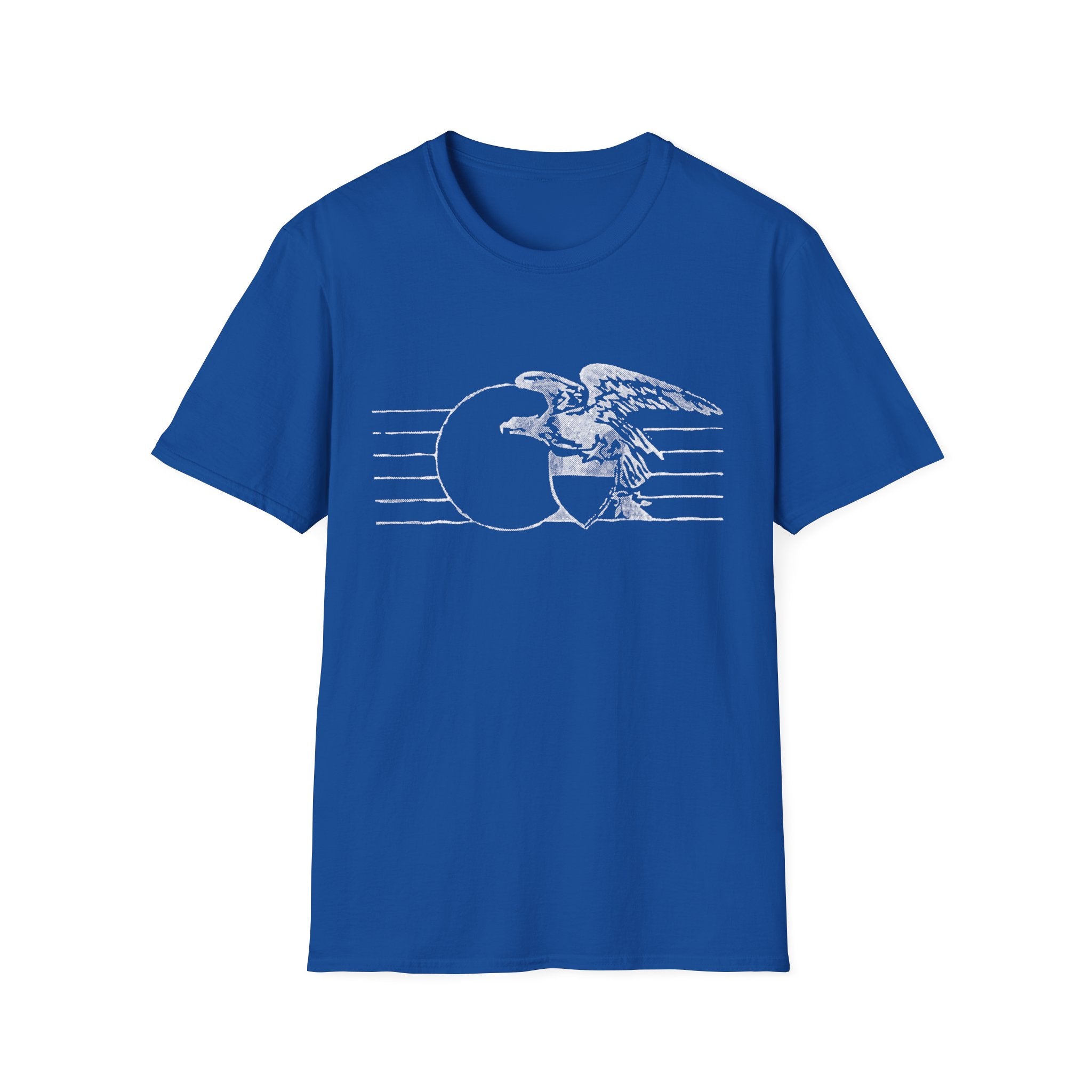 Vintage Eagle Graphic Unisex Softstyle T-Shirt, Casual Tee