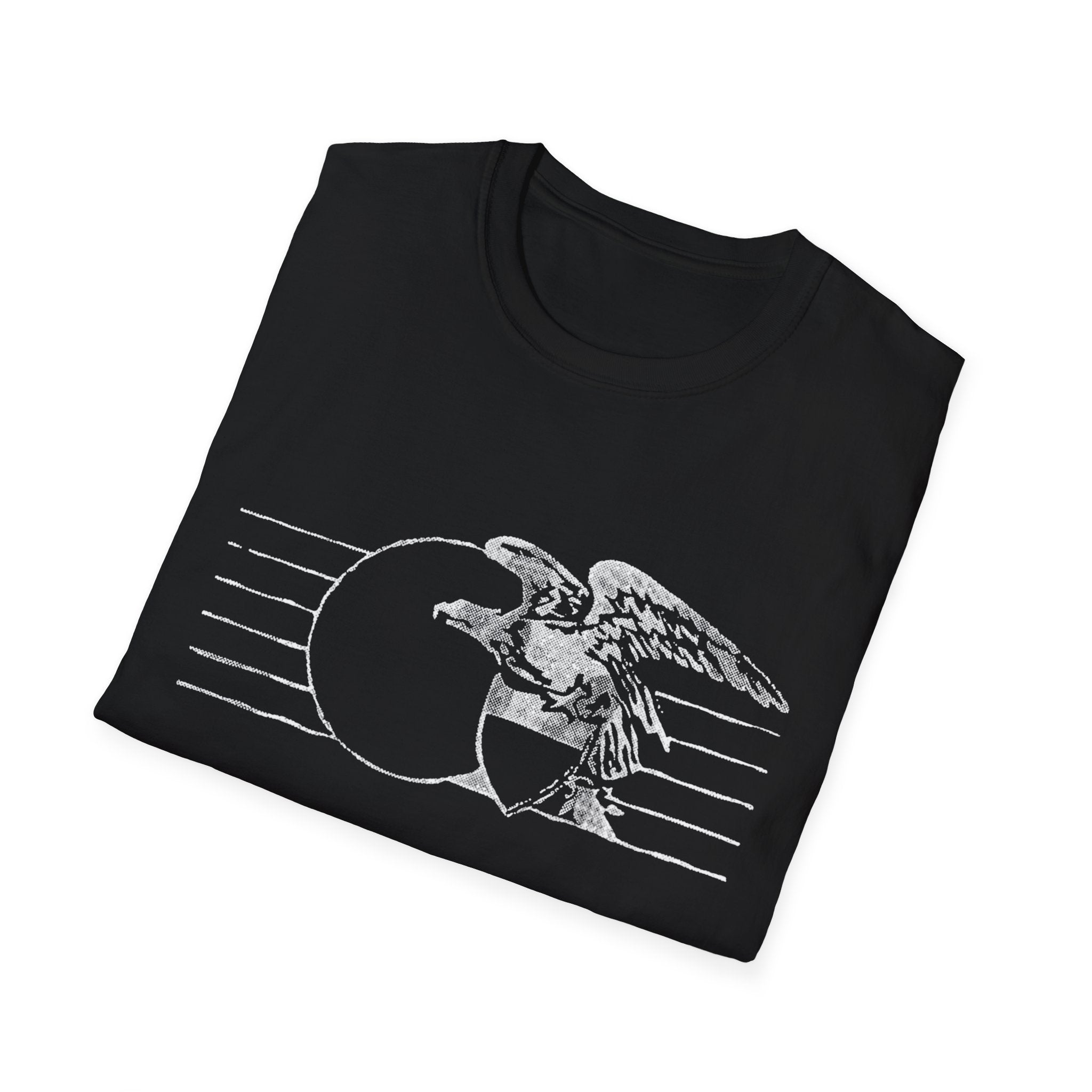 Vintage Eagle Graphic Unisex Softstyle T-Shirt, Casual Tee