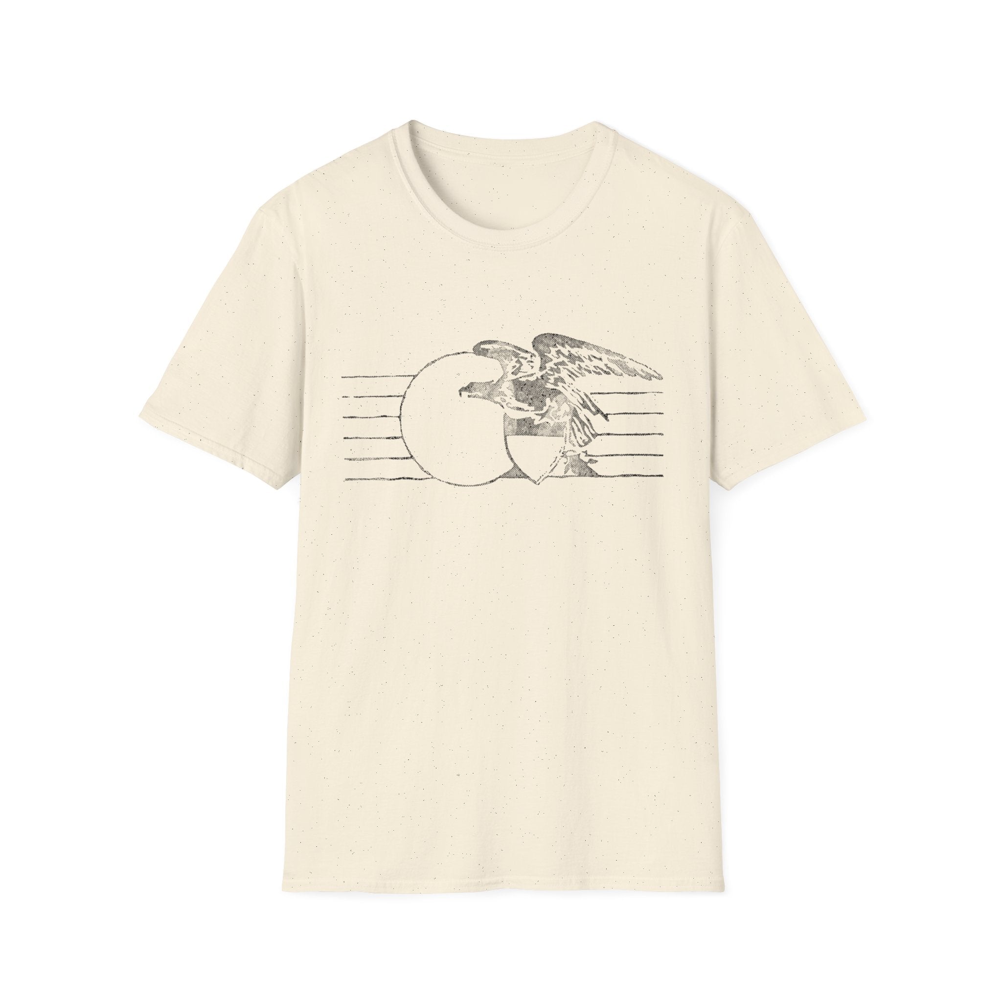 Vintage Eagle Graphic Unisex Softstyle T-Shirt, Casual Tee