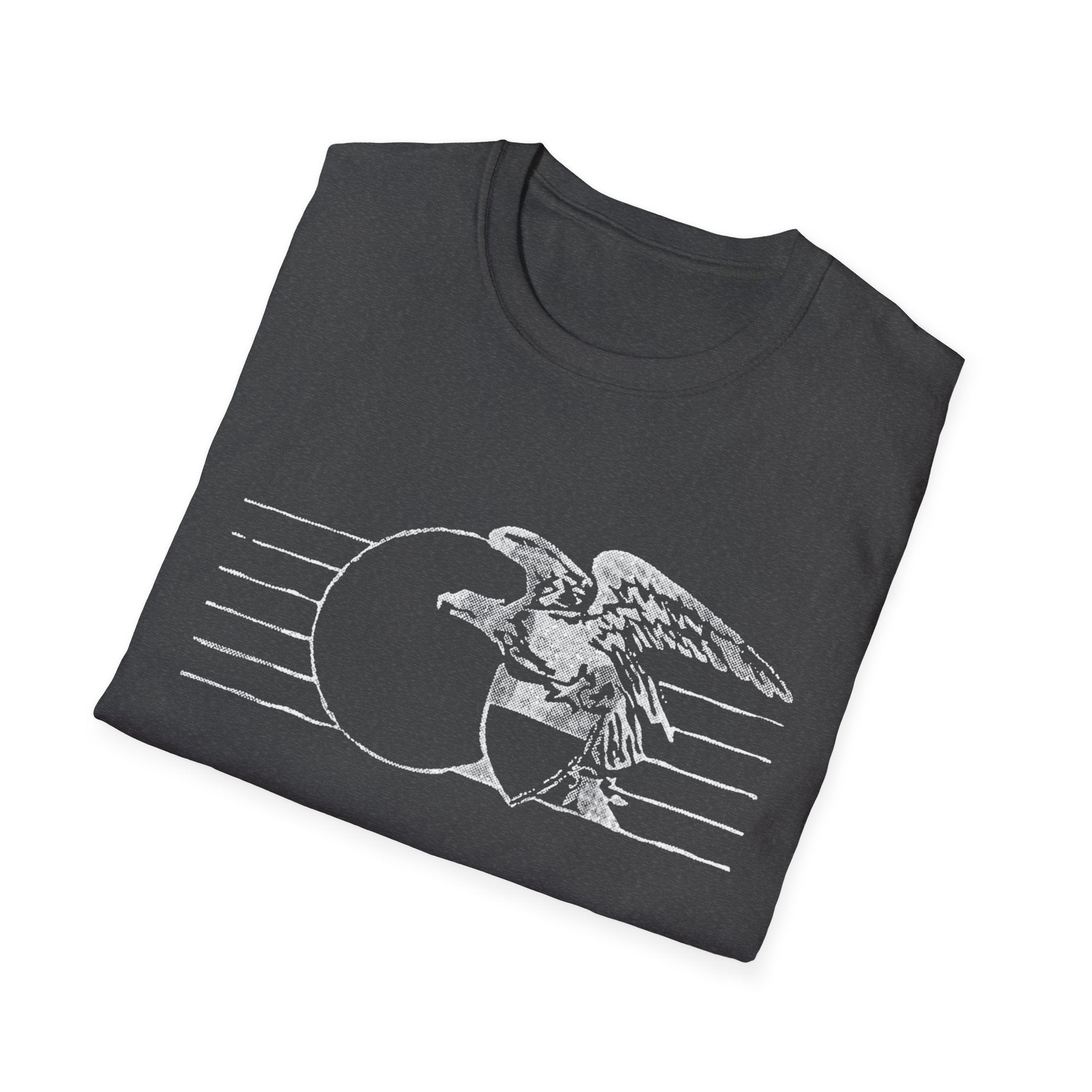 Vintage Eagle Graphic Unisex Softstyle T-Shirt, Casual Tee