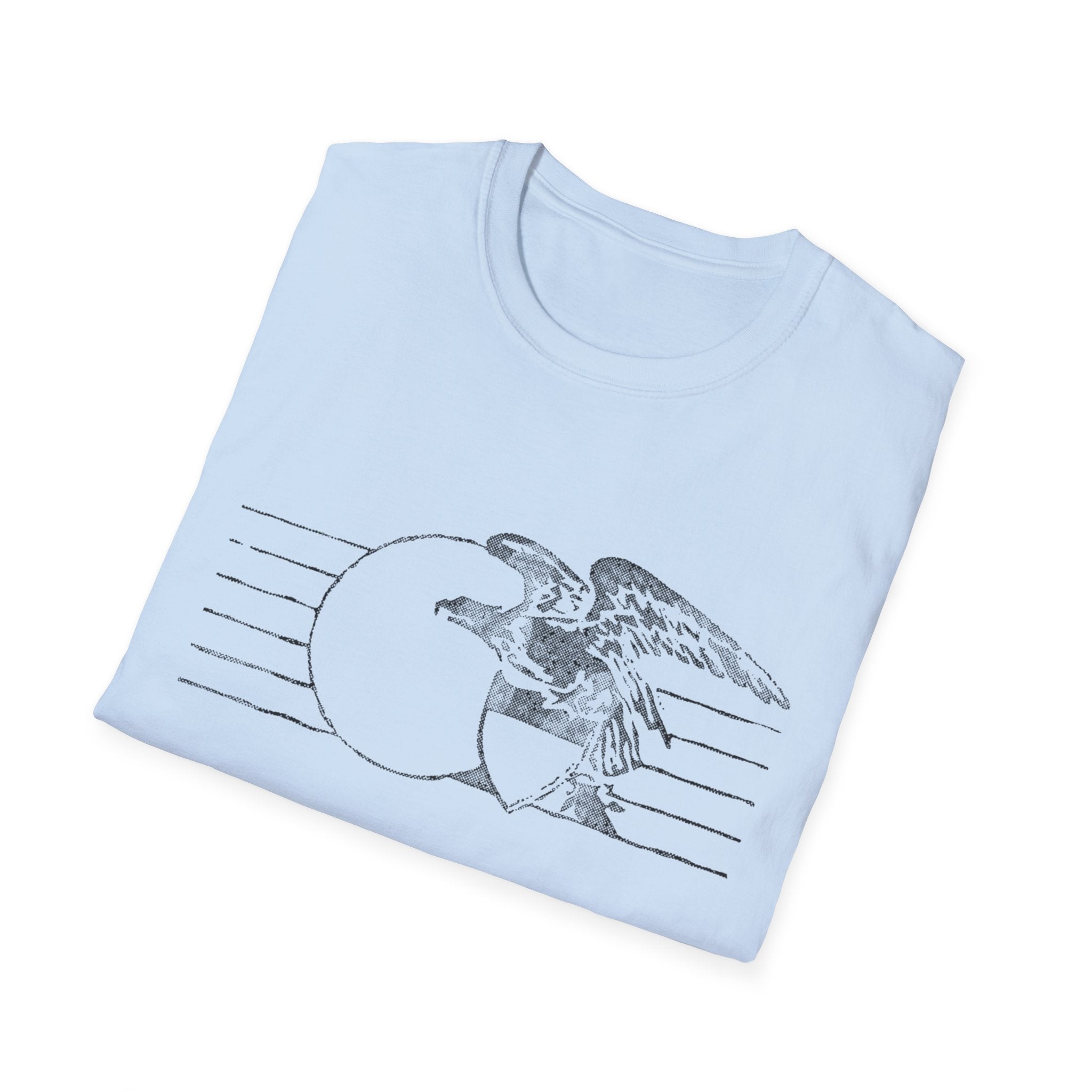 Vintage Eagle Graphic Unisex Softstyle T-Shirt, Casual Tee