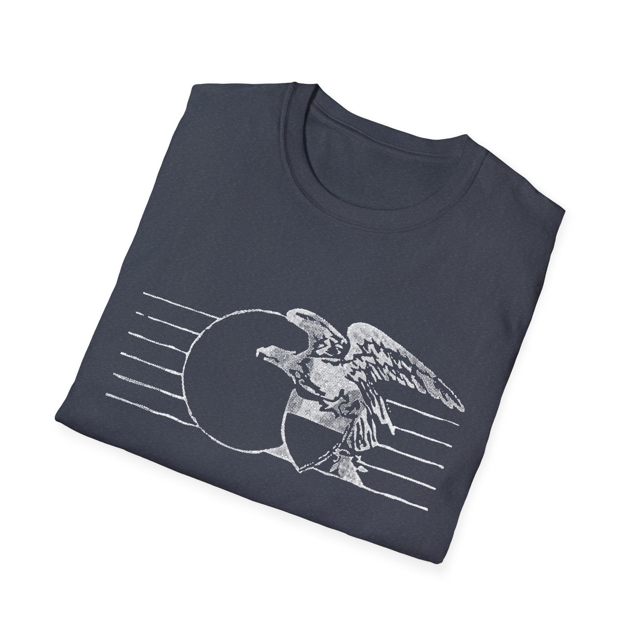 Vintage Eagle Graphic Unisex Softstyle T-Shirt, Casual Tee