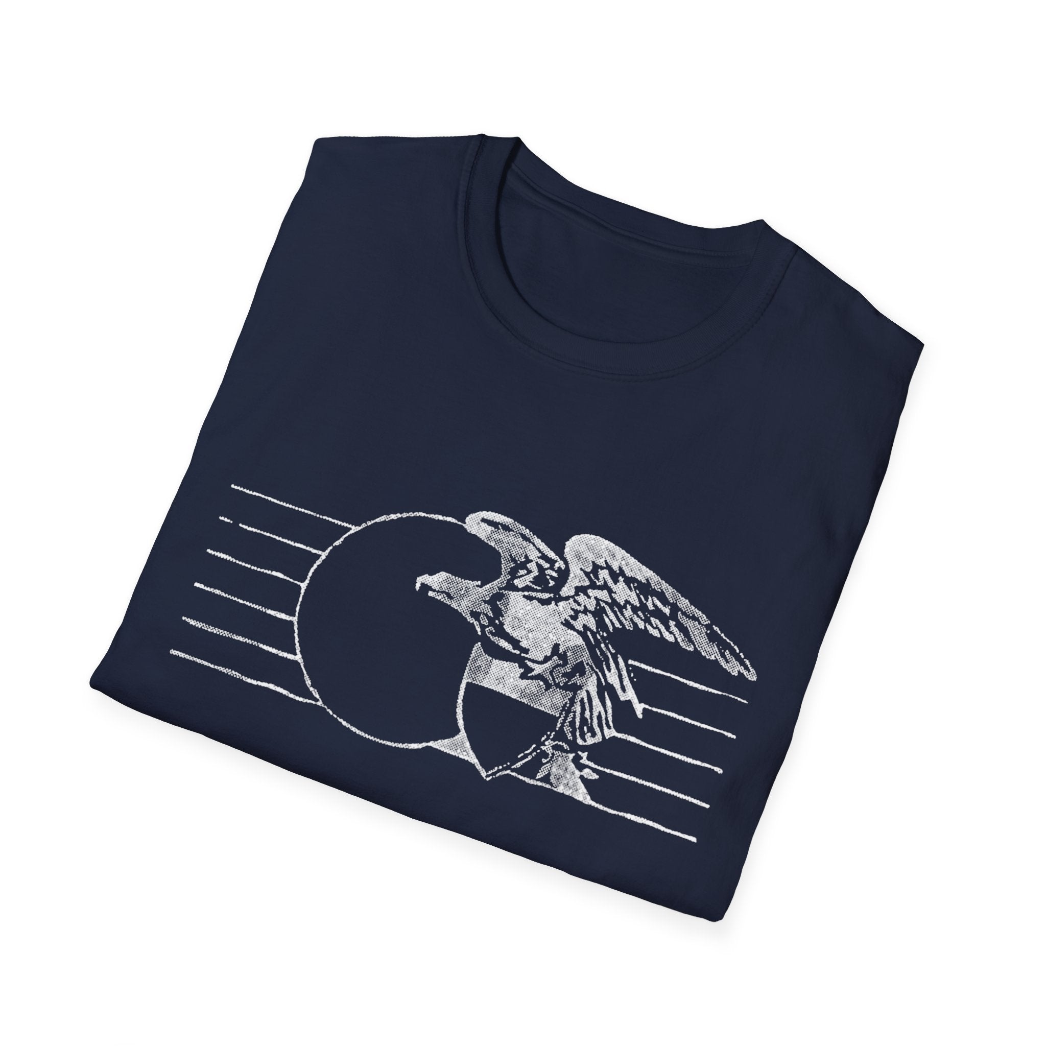 Vintage Eagle Graphic Unisex Softstyle T-Shirt, Casual Tee