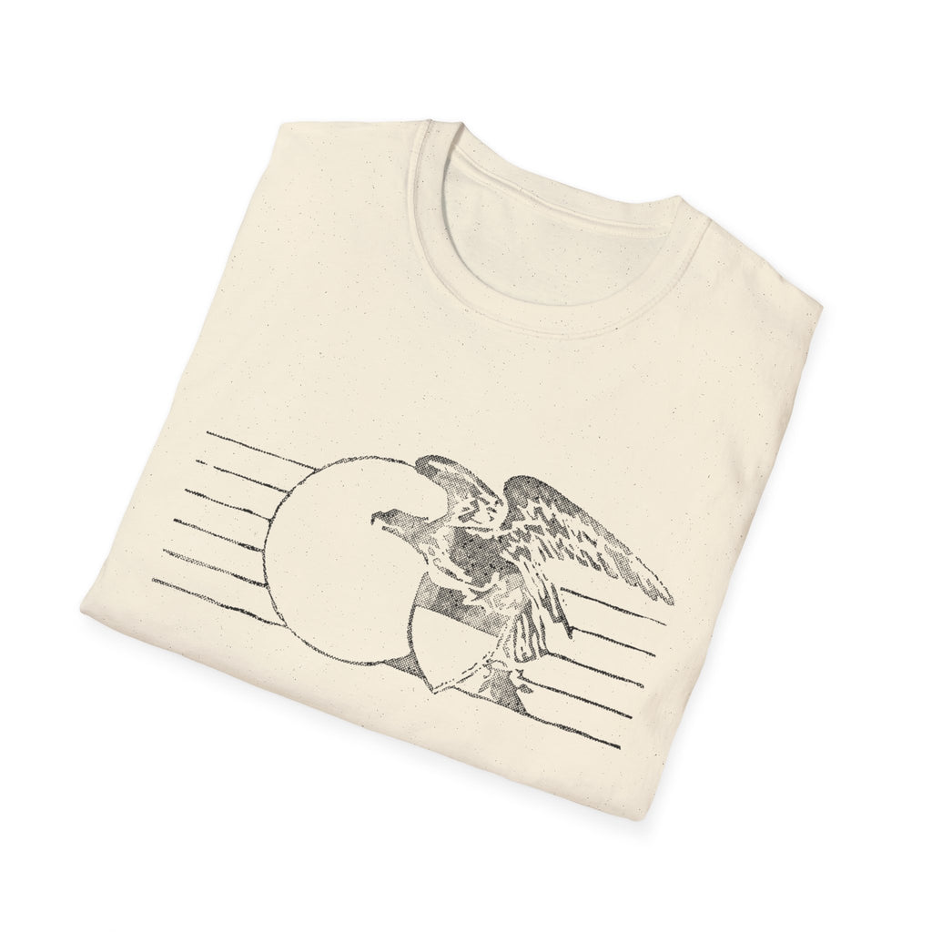 Vintage Eagle Graphic Unisex Softstyle T-Shirt, Casual Tee