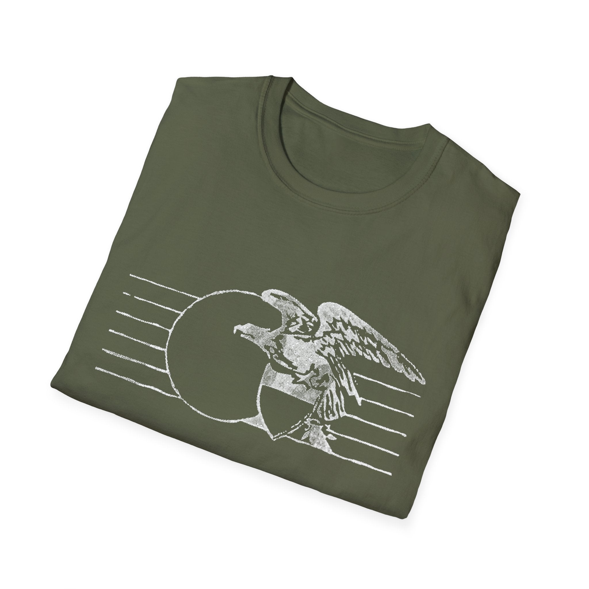 Vintage Eagle Graphic Unisex Softstyle T-Shirt, Casual Tee