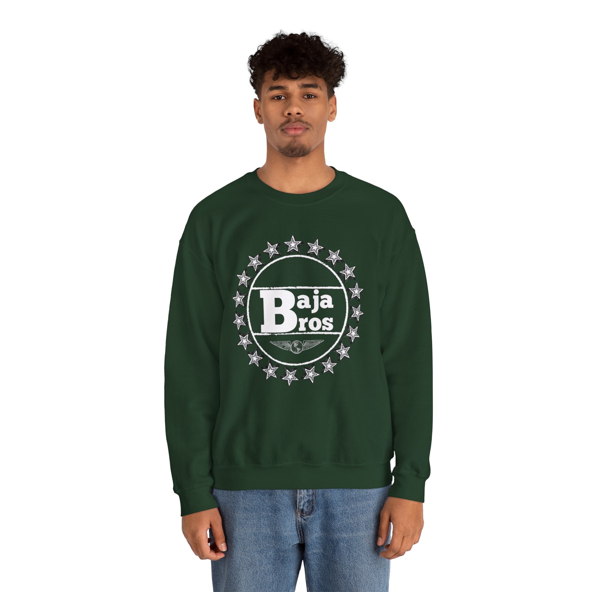 Baja Bros Sweatshirt | Unisex Crewneck, Cozy Gift, Casual Wear, Graphic Pullover, Perfect for Friends & Family