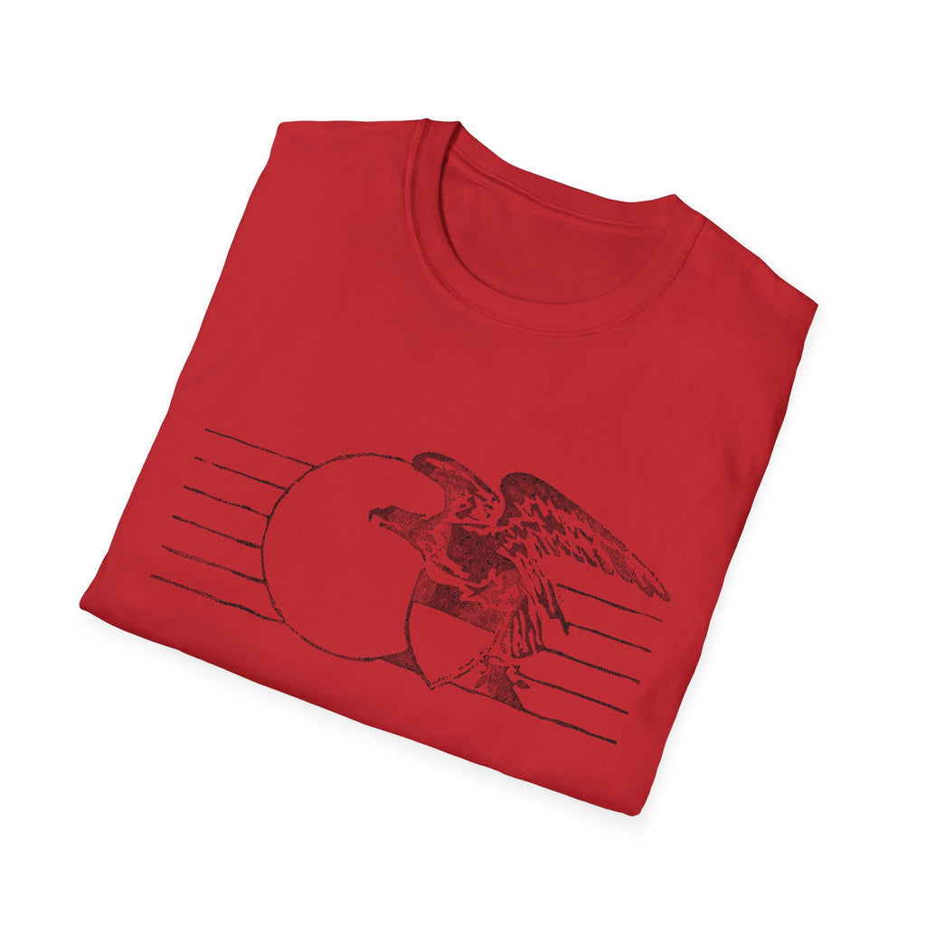 Vintage Eagle Graphic Unisex Softstyle T-Shirt, Casual Tee