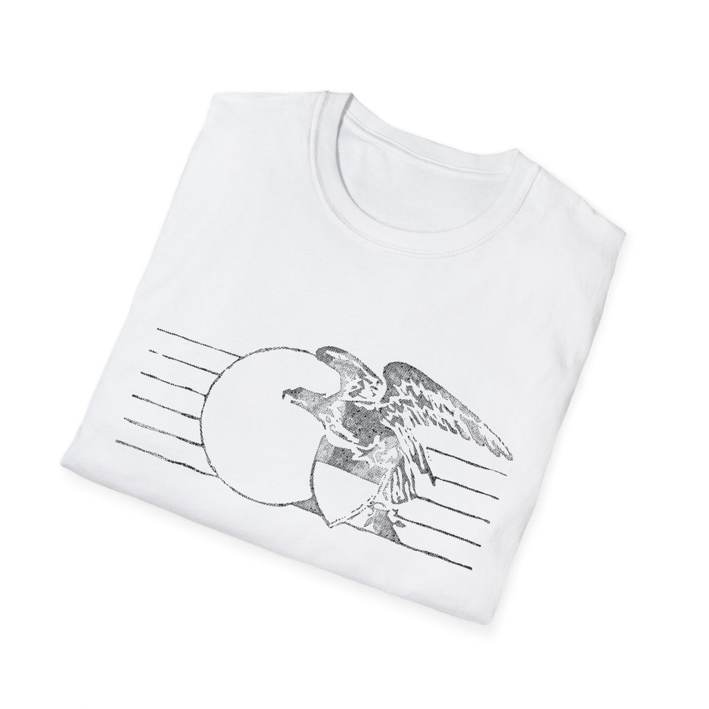Vintage Eagle Graphic Unisex Softstyle T-Shirt, Casual Tee
